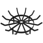 Fireplace Log Grate 27 Inch Round Wrought Iron Heavy Duty Solid Steel. Fixed Price $109.99.