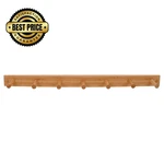 Spectrum Peg Wall Mount Rack Wooden Storage Organizer 7-HOOK, Bamboo. Fixed Price $47.98.