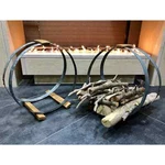 2 Pack X Hoop Firewood Basket (wine Furniture-whiskey Barrel). Fixed Price $303.75.