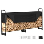 Vevor 8.5 Ft Outdoor Firewood Rack With Cover Holder 102"X14.2"X46.1". Fixed Price $79.99.