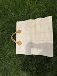 Vintage Ll Bean Tan Canvas Firewood Log Tote Carrier Bag Sawtooth. Fixed Price $100.00.