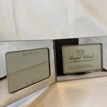 Regal Silver Hinged Vintage Double Photo Frame Plated Solid Brass. Fixed Price $24.00.