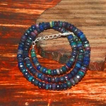 Faceted Opal Beads Real Fire Gemstone Beaded Necklace Jewelry Gift Her 1190. Fixed Price $99.00.
