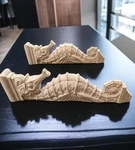 Seahorse Wood Bracket 20" - Fireplace / Shelf Arch Support Custom Color. Fixed Price $206.39.