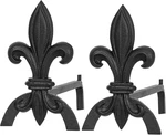 Fireplace Andirons Cast Wood Burning Log Grate Holder Stove Hearth Tool. Fixed Price $81.87.