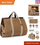 Firewood Log Carrier Tote Bag With Super Strong Double Straps Reinforce, .... Fixed Price $45.38.