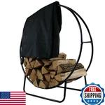 Sunnydaze 48" Firewood Rack W/ Cover - Black Indoor/outdoor Log Holder 700LB. Fixed Price $187.50.