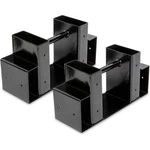 Righthand Adjustable Firewood Brackets Kit, Heavy Duty Steel Log Set. Fixed Price $59.99.