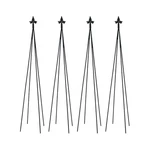 Achla Fleur-de-lis Topiary Frames 4 Pack 58 Inch Black Wrought Iron Gard. Fixed Price $160.03.