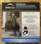 New! Shelterlogic Open Ended Heavy Duty Firewood Bag 19 X 40 Inches. Fixed Price $14.95.