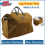 Heavy Duty Wax Canvas Log Carrier Tote,large Bag Durable Hold. Fixed Price $40.90.