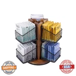 Htb Carousel Tea Bag Organizer 2-TIER Holder With 6 Removable Baskets. Fixed Price $55.04.