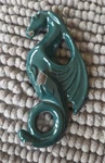 Vermont Castings Iron Dragon Shelf Bracket Green Enamel. Fixed Price $30.00.