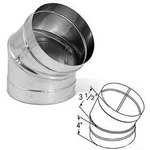 Simpson 6" Single Wall Stainless Steel ELBOW(6DBK-E45SS): 1645SS. Fixed Price $49.95.