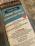 Rutland Pellet Stove Extension Rod Kit 20 Ft Fireplace 1/4 Flexible. Fixed Price $45.00.