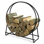40" Steel Tubular Log Hoop Round Firewood Storage Holder Rack. Fixed Price $44.59.