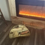 Lg Fireplace Firewood Log Holder Brass Basket Footed Swing Handle 21" X 13" (i. Fixed Price $40.00.