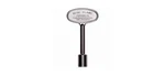 Blue Flame BF.KY.06 Gas Valve Key Silver Satin Chrome Zinc. Fixed Price $9.54.