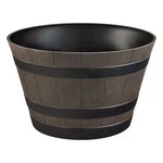 Cameron Whiskey Barrel Large Brown Resin Round Planter (22 In. X 13. Fixed Price $31.41.