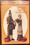 Harvest Time Hand Painted Resin Pilgrim Figurines Tea Light Candle Holders. Fixed Price $28.00.