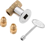 1/2-INCH Straight Quarter-turn Shut-off Valve Kit For Ng Lp Gas Fire Pit. Fixed Price $29.81.