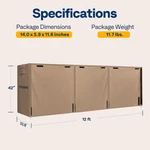2-12FT Firewood Log Rack Cover Waterproof Storage Holder 600D Oxford 2LAYER. Fixed Price $49.95.