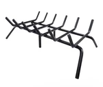 27 Inch Fireplace Grate Heavy Duty Solid Cast Iron Firewood Log Holder Rack. Fixed Price $24.99.