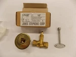 New Jones Stephens Brass Fireplace Valve L75-007 1/2" Npt Straight F4. Fixed Price $35.00.