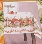 From The Hearth Oblong 60 X 102 100% Cotton Fall Harvest Pumpkins Tablecloth. Fixed Price $19.99.