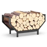 Peyulia Indoor Outdoor Firewood Rack,rustproof Metal 25.6 Inch, Black. Fixed Price $34.99.