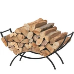 Indoor Firewood Rack Fireplace Decor Holder Fireside Log Heavy Duty. Fixed Price $20.99.