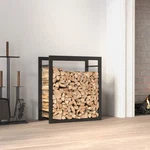 Firewood Rack Matt Black 19.7"X11"X22" Steel. Fixed Price $75.80.