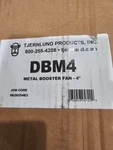 Tjernlund DBM4 Duct Booster Fan For Flex Metal (100 Cfm). Fixed Price $40.00.