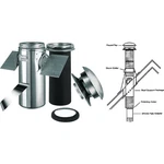 Selkirk Sure-temp 6 In. Stainless Steel Pitched Ceiling Chimney Support Kit. Fixed Price $403.92.