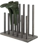 Mygift Entryway Distressed Gray Wood 6-PAIR Boot Storage Rack, Shoes Holder. Fixed Price $60.99.