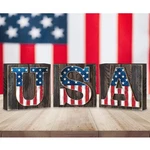 American Patriotic Usa Letters Set Of 3 Wall Block - Decor. Fixed Price $79.80.