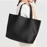 Cuyana Classic Structured Pebble Leather Tote Bag Black Women Large Shoulder. Fixed Price $210.00.