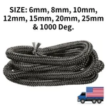 Fiberglass Wood Stove Rope Gasket Graphite High Temp Tape Fire Door Seal Us. Fixed Price $13.48.