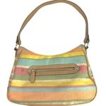 Caribbean Joe Striped Shoulder Bag From The "let Go" Canvas Print Collection. Fixed Price $22.99.
