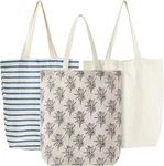 Juvale Canvas Tote Bag Set - Durable Polycotton Fabric Grocery Foldable. Fixed Price $30.89.