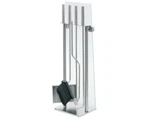 Blomus Chimo 5-PIECE Fireplace Set Stainless Steel With Glass Back. Fixed Price $219.99.