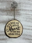 Resin & Metal Table Place Card/photo Holder You Have My Whole Heart. Fixed Price $15.00.
