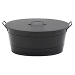 Minuteman Black Oval Tub With Lid. Fixed Price $97.94.