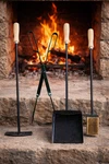 Premium Fireplace Bbq Pit Tools Set. Poker, Tong, Brush And Shovel.. Fixed Price $99.99.