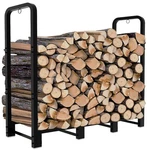 Artibear 4FT Outdoor Firewood Rack, Upgraded Adjustable Heavy Duty Logs Stand. Fixed Price $77.61.