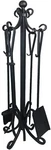 Cast Iron Fireplace Pit 5 Piece Poker Broom Shovel Brush. Fixed Price $59.99.