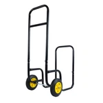Firewood Log Cart Carrier -outdoor Indoor Black Steel Rack Storage Mover. Fixed Price $96.69.