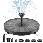 Solar Bird Bath Fountain With 6 Nozzles, High-quality Water Pump For Garden. Fixed Price $12.99.