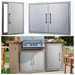 New Stainless Steel Doors Access Outdoor Kitchen Island Drawer Bbq Grill. Fixed Price $63.98.