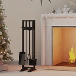Fireplace Tools Set 5 Pieces Fireside Kit Stand Woodstove Holder W.... Fixed Price $81.30.